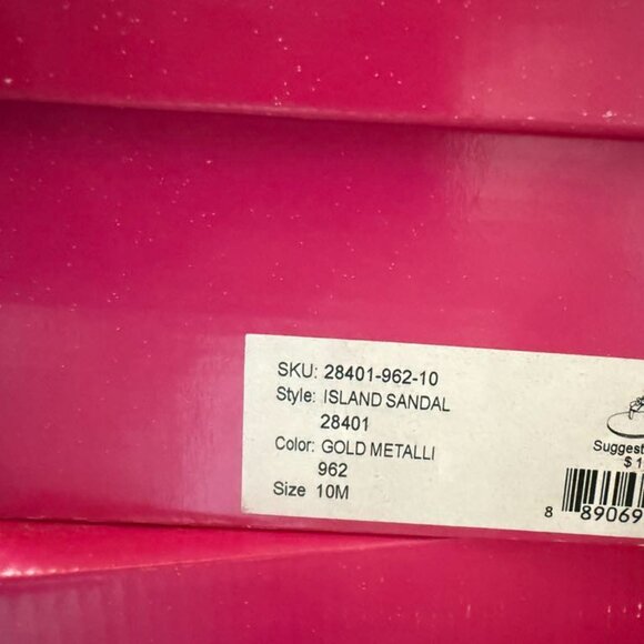 New Lilly Pulitzer Island Sandals with 2 different embellishments, Sz 9.5 & 10 - Picture 6 of 7